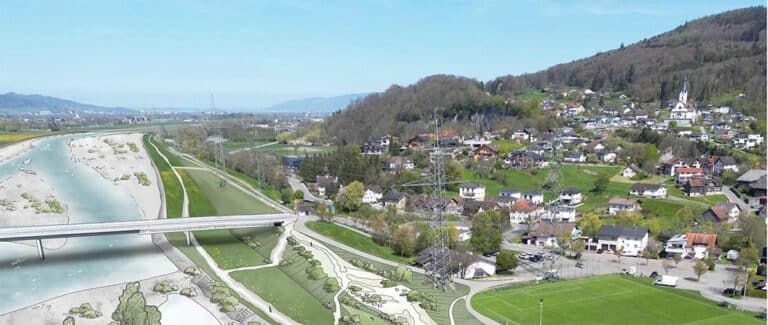 Rhesi und der Grundabtausch in Koblach